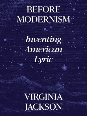 cover image of Before Modernism